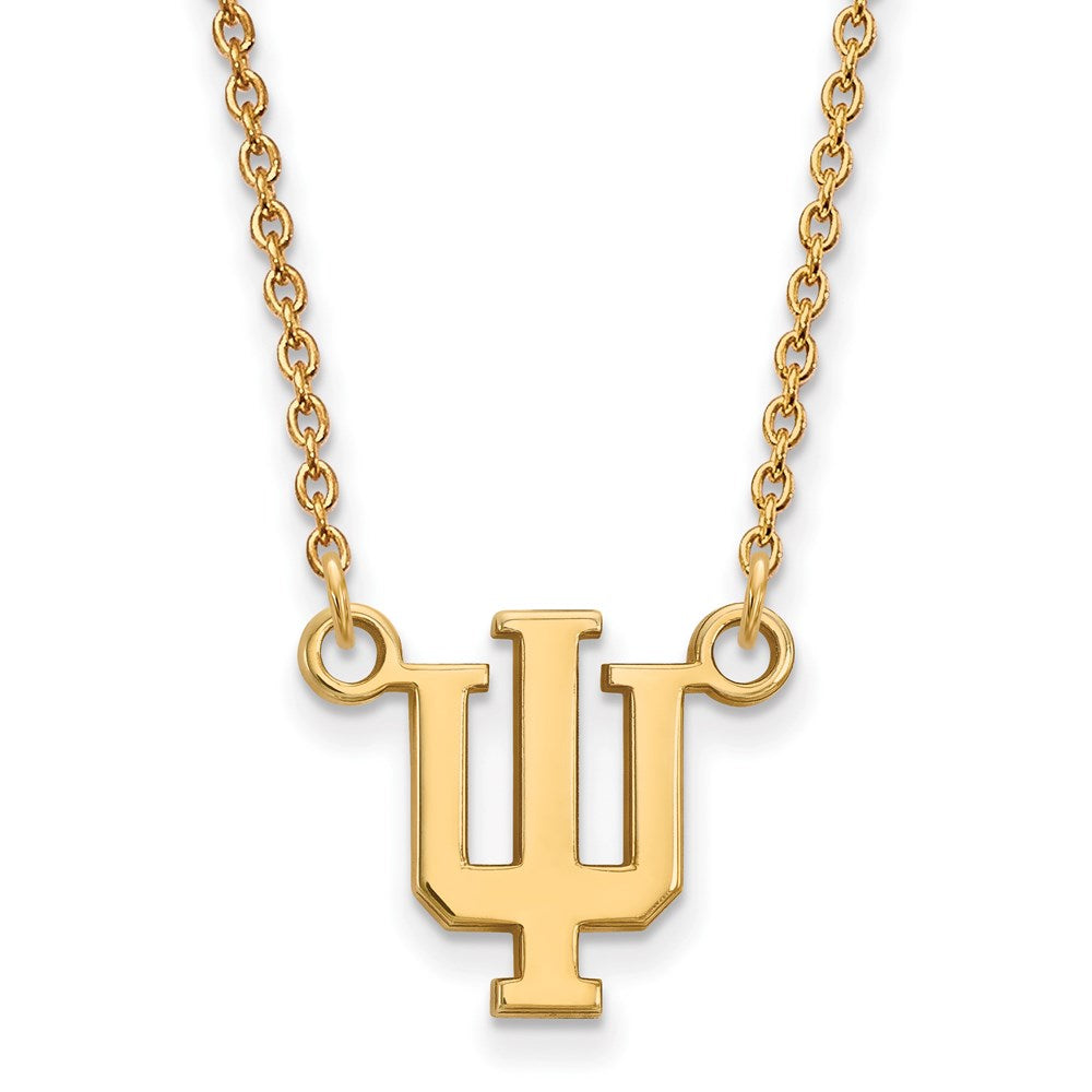 14ky  Indiana University Small Pendant w/Necklace