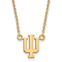 14ky  Indiana University Small Pendant w/Necklace