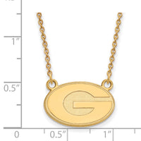 14k Gold  University of Georgia Small Pendant Necklace