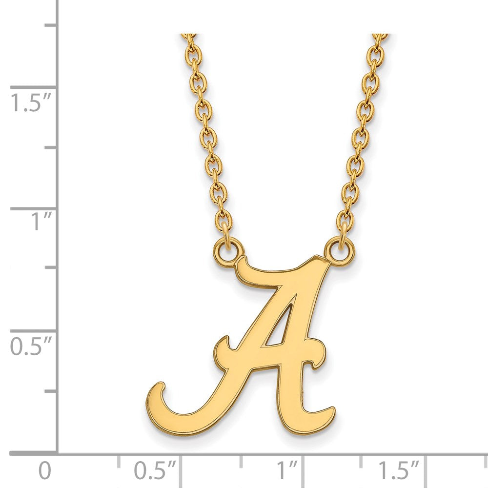 14k Gold  University of Alabama Large Pendant Necklace