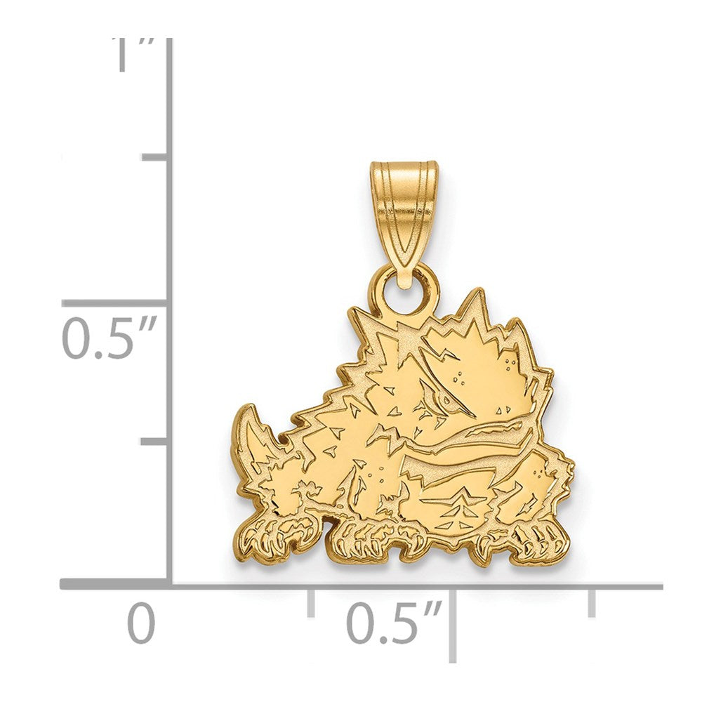 14ky  Texas Christian University Small Pendant