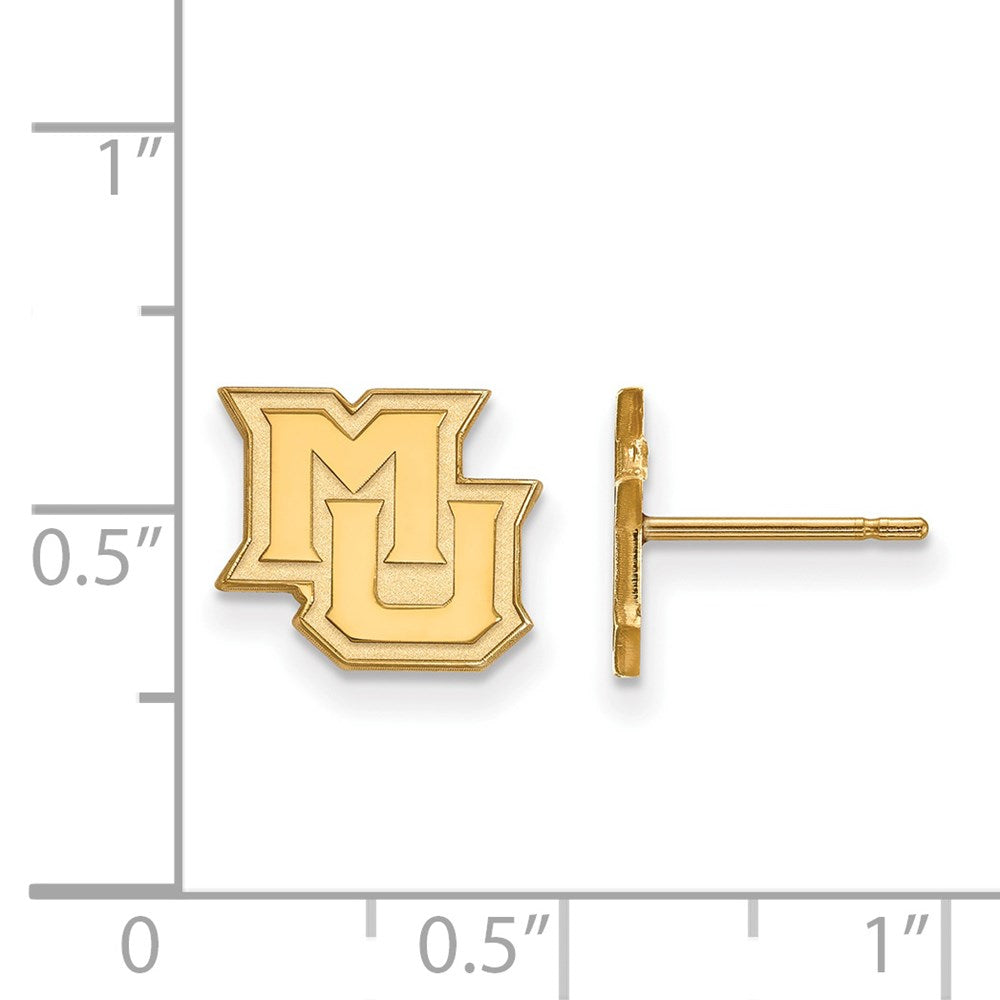 14ky  Marquette University XS Post Earrings
