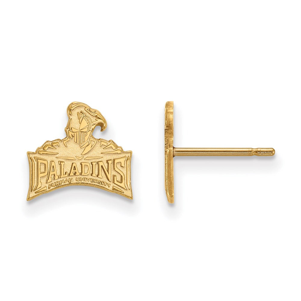14ky  Furman University XS Post Earrings