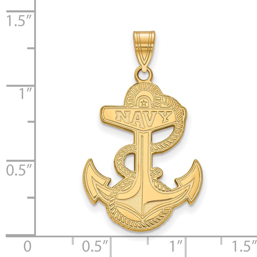 14ky  Navy XL Pendant