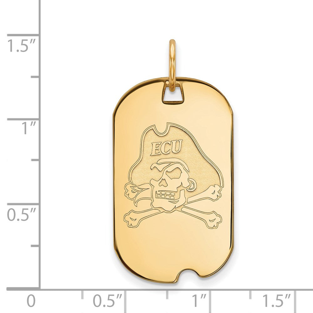 14ky  East Carolina University Small Dog Tag