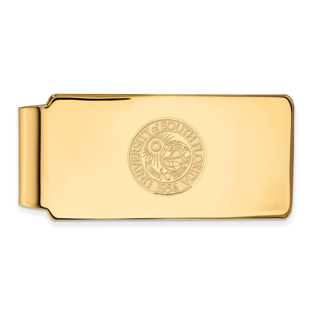 14k Gold  University of South Florida Crest Money Clip