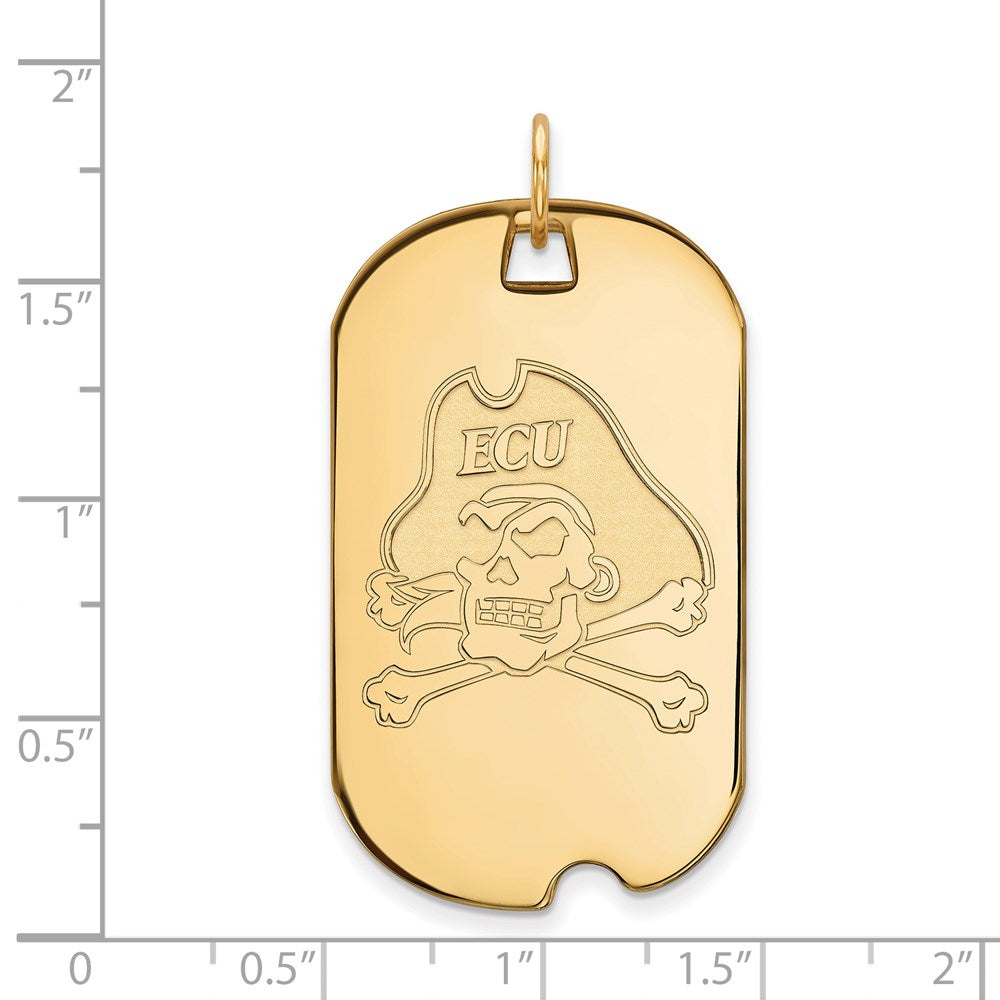 14ky  East Carolina University Large Dog Tag