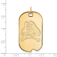 14ky  East Carolina University Large Dog Tag