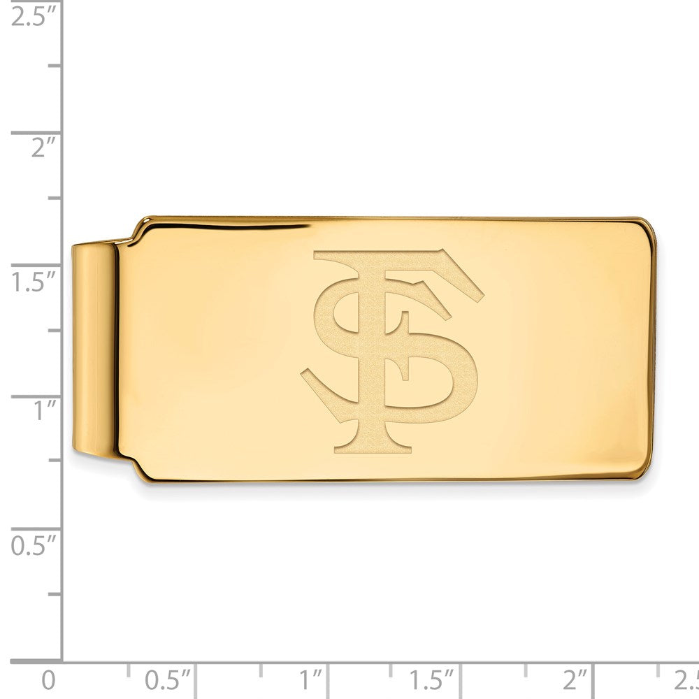 14k Gold  Florida State University F-S Money Clip