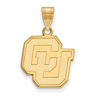 14k Gold  University of Colorado Medium Pendant