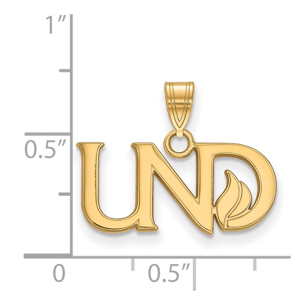 14ky  University of North Dakota Small Pendant
