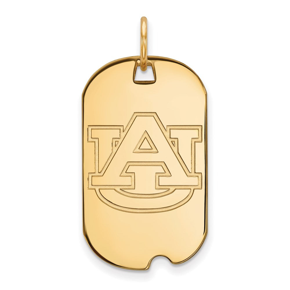 14k Gold  Auburn University Small Dog Tag