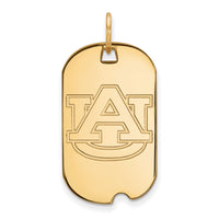 14k Gold  Auburn University Small Dog Tag
