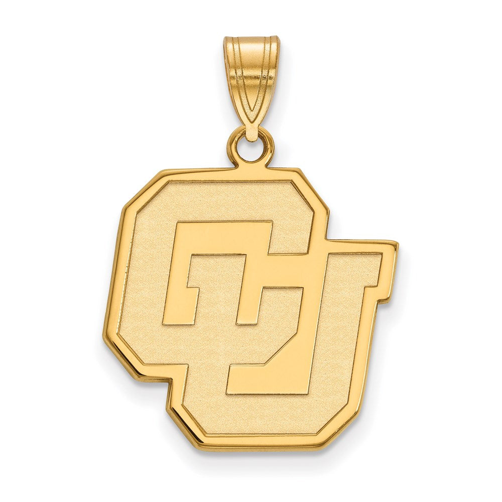 14k Gold  University of Colorado Large Pendant