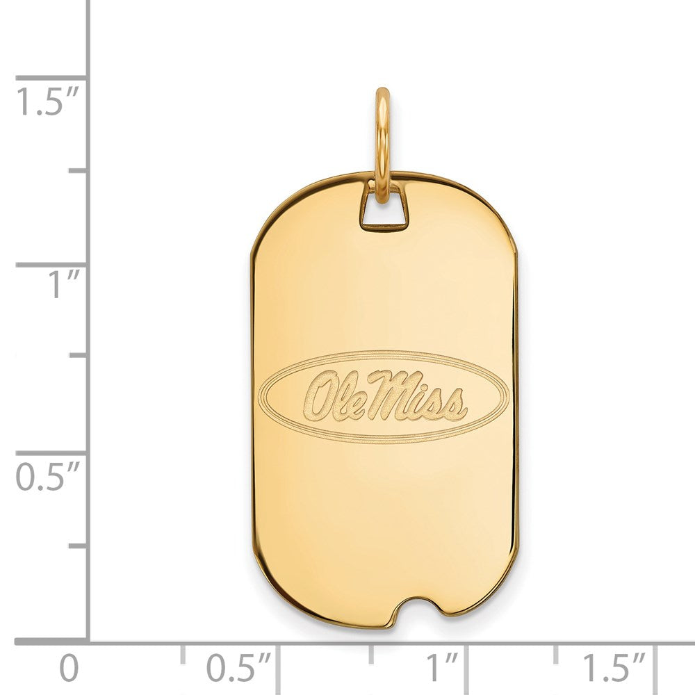 14ky  University of Mississippi Small Dog Tag