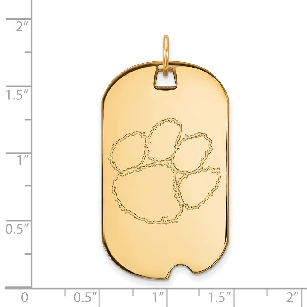 14ky  Clemson University Large Dog Tag