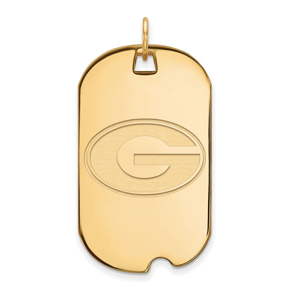 14k Gold  University of Georgia Large Dog Tag