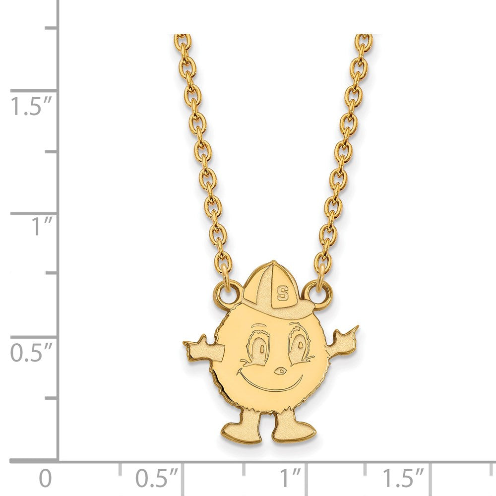 14ky  Syracuse University Large Pendant w/Necklace