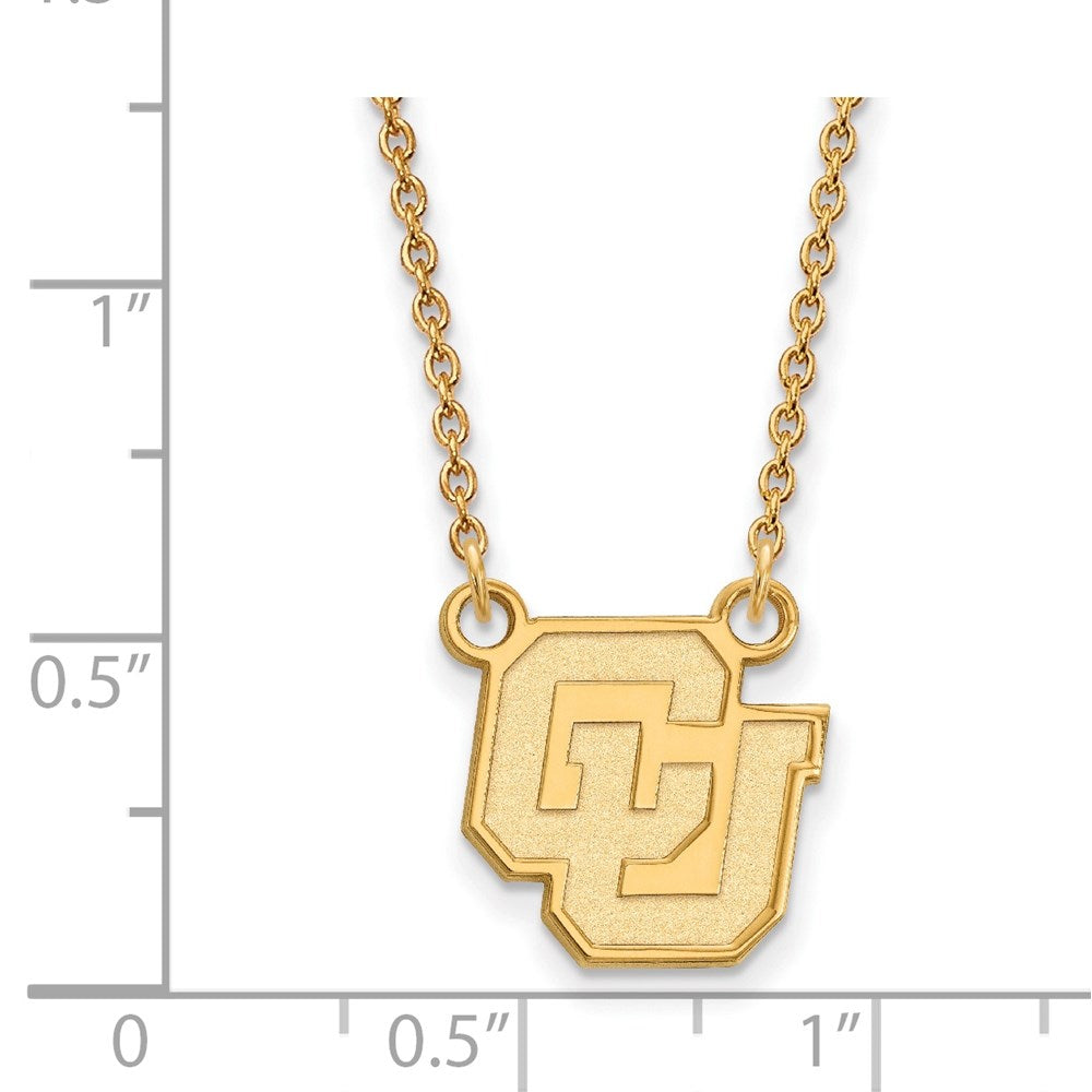14k Gold  University of Colorado Small Pendant Necklace