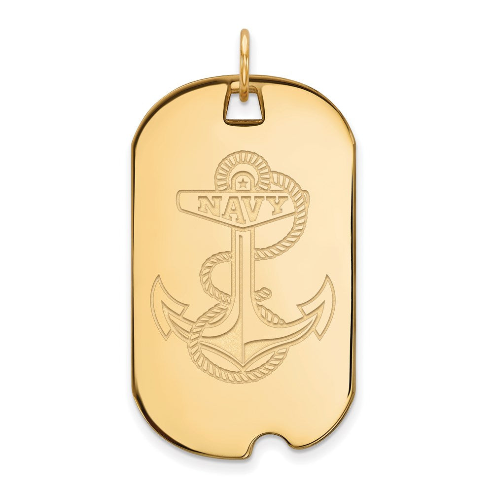 14ky  Navy Large Dog Tag