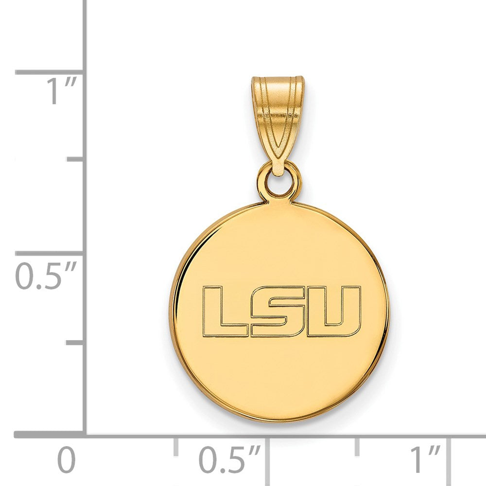 14ky  Louisiana State University Medium Disc Pendant