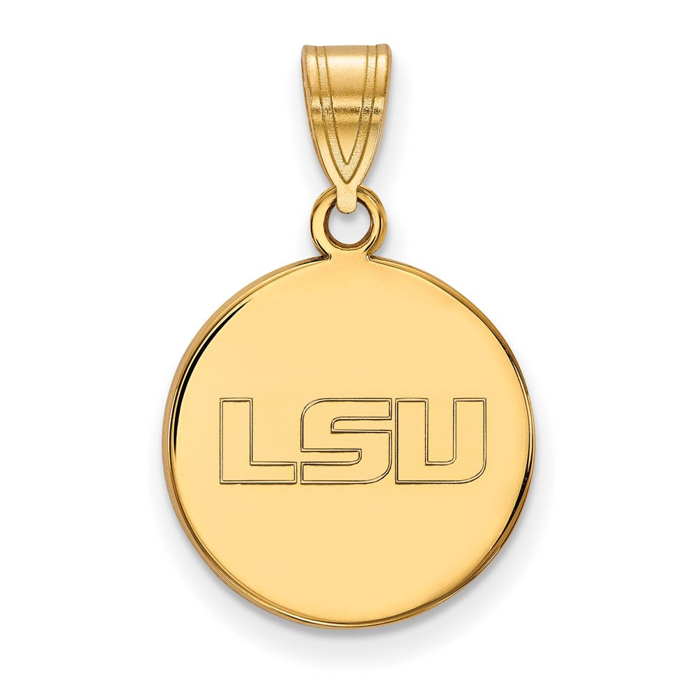 14ky  Louisiana State University Medium Disc Pendant