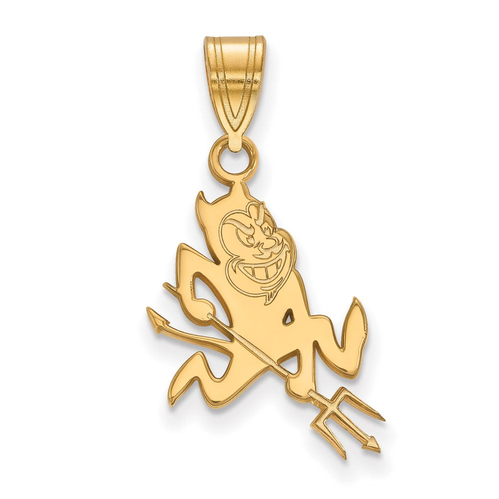 14k Gold  Arizona State University Sun Devil Medium Pendant