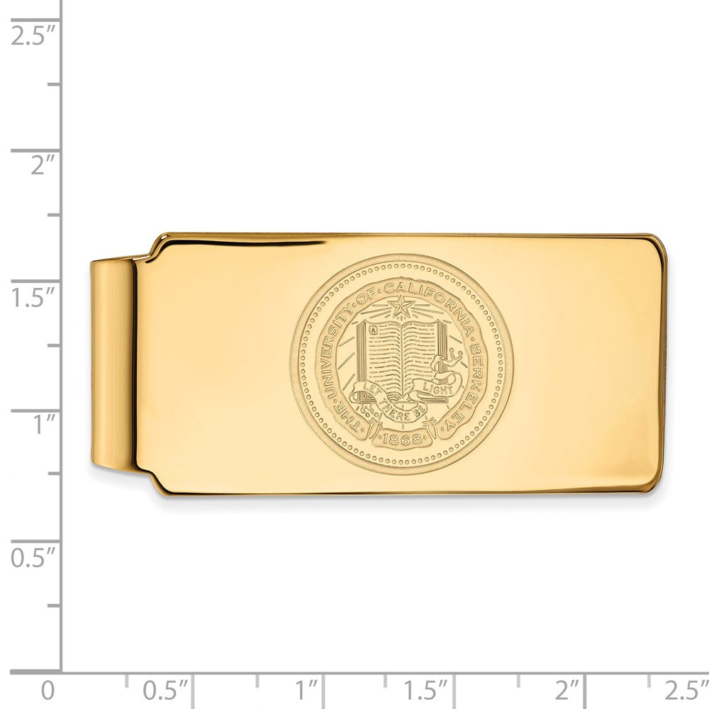 14k Gold  University of California Berkeley Crest Money Clip