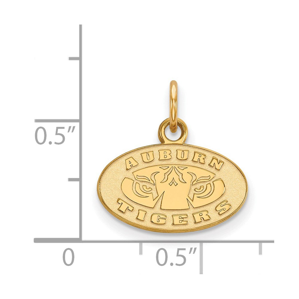 14k Gold  Auburn Tigers Extra Small Pendant