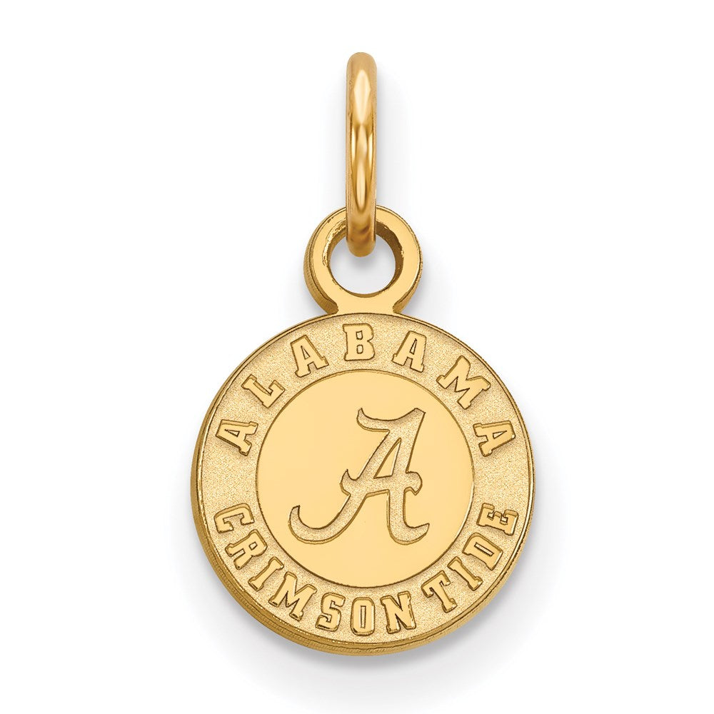 14k Gold  University of Alabama XS Disc Pendant