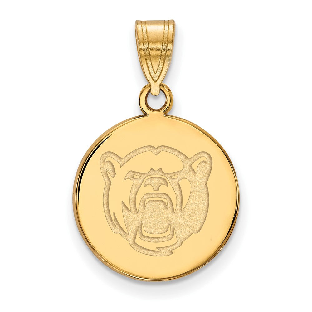 14ky  Baylor University Medium Disc Pendant