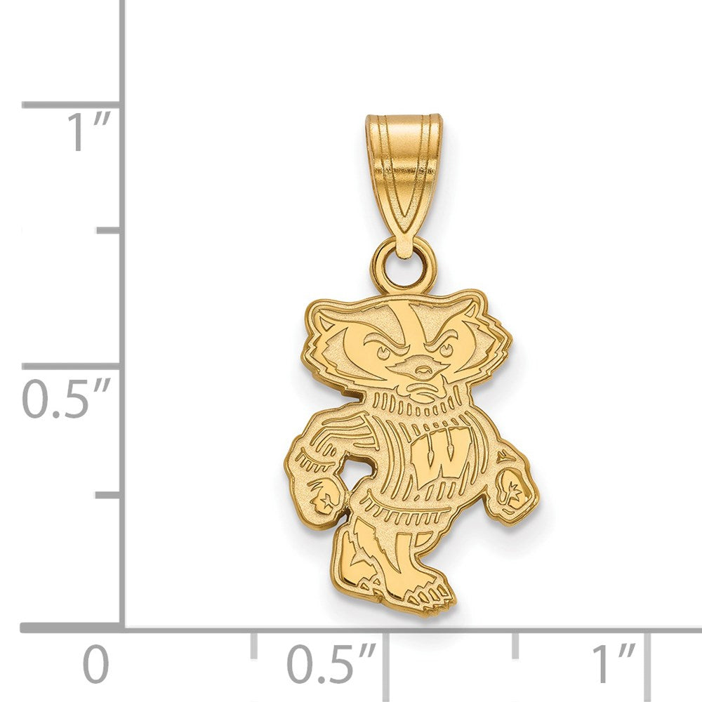 14ky  University of Wisconsin Medium Pendant