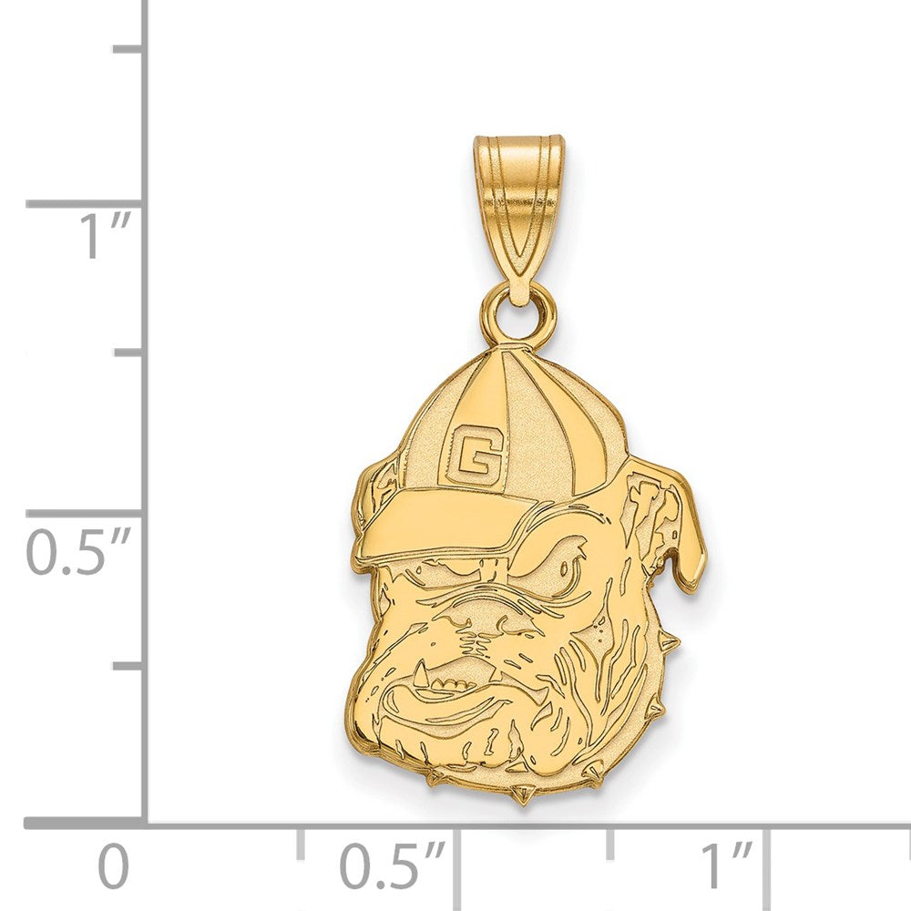 14k Gold  University of Georgia Large Pendant