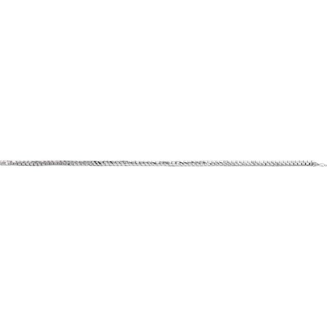 14K White 3 9/10 CTW Diamond Line 7 1/4" Bracelet 3