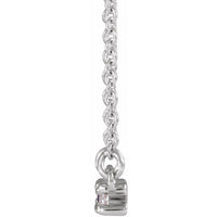 14K White Amethyst & 1/5 CTW Diamond 18" Necklace 2
