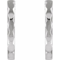 Sterling Silver Geometric Hoop Earrings 2