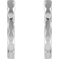Sterling Silver Geometric Hoop Earrings 2