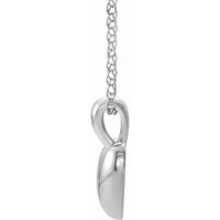 Sterling Silver Youth Heart 15" Necklace 2