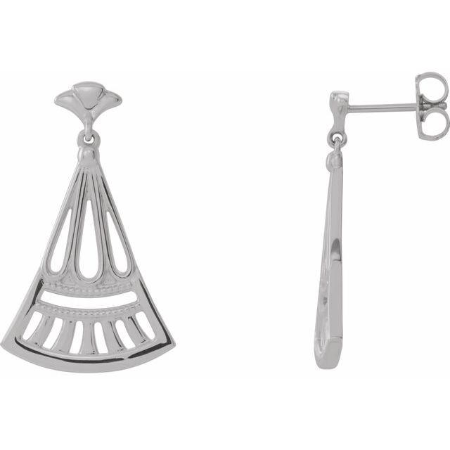 Sterling Silver Vintage-Inspired Dangle Earrings 1