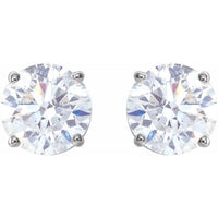 14K White 2 CTW Diamond Earrings 2