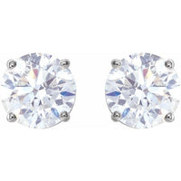 14K White 2 CTW Diamond Earrings 2