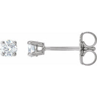 14K White 1/5 CTW Diamond Earrings 1