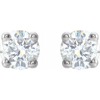 14K White 1/5 CTW Diamond Earrings 2