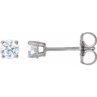14K White 1/3 CTW Diamond Earrings 1