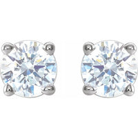 14K White 1/3 CTW Diamond Earrings 2