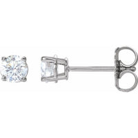14K White 1/2 CTW Diamond Earrings 1