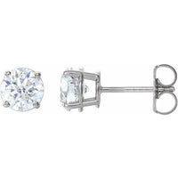 14K White 1 1/2 CTW Diamond Earrings 1