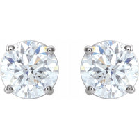 14K White 1 1/2 CTW Diamond Earrings 2
