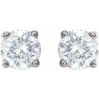 14K White 3/4 CTW Diamond Earrings 2