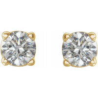 14K Yellow 1/5 CTW Diamond Earrings 2